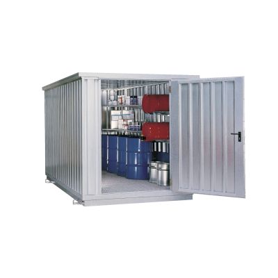 Säker förvaringscontainer SRC 2.1N galvaniserad, dörr: kortsidan 