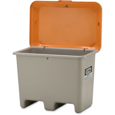 GRP-sandbehållare Plus3 200 l grå/ orange
