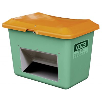 GRP-sandbehållare Plus3 200 l grön/ orange