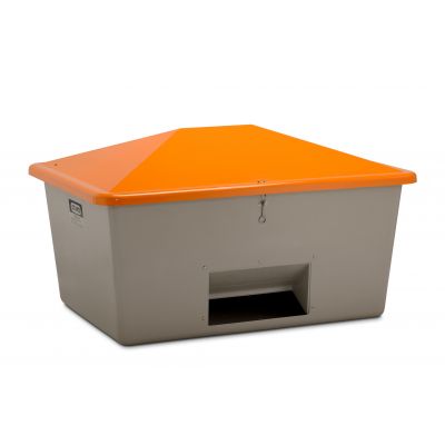 GRP-sandbehållare 1500 l grå/ orange