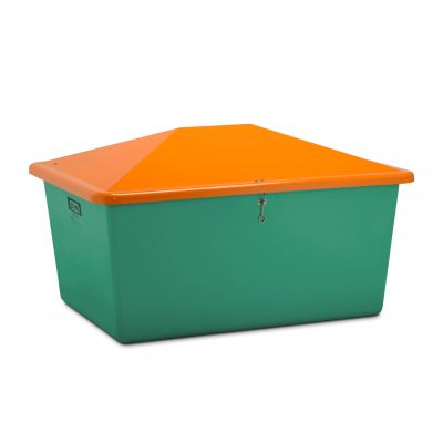 GRP-sandbehållare Plus3 1500 l grön/ orange