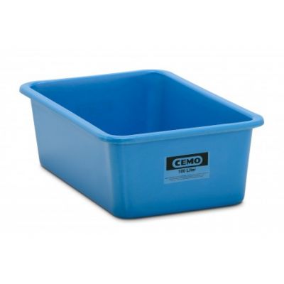 Rektangulär container 100 l standard, blå