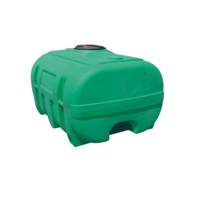PE-tank, grön, 600 l, med bafflar