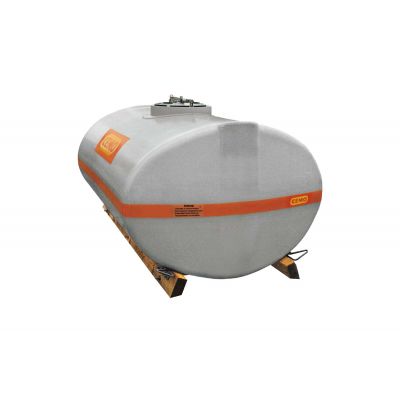 Oval vattentank GRP 5000 l, främre kupol